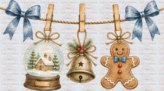 002_XMAS_Christmas_Clothes Line_Coquette Bow_Minimalist_Image Bundle_Snowglobe_Bell_Gingerbread Man
