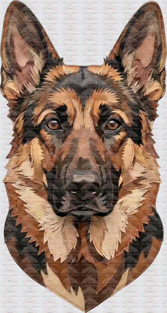 002_Dogs_Breeds_Faux Leather_Faux Embroidery_Hyperrealistic_GSD_German Shepherd