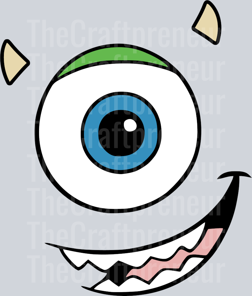 Small Green Monster DTF Transfer