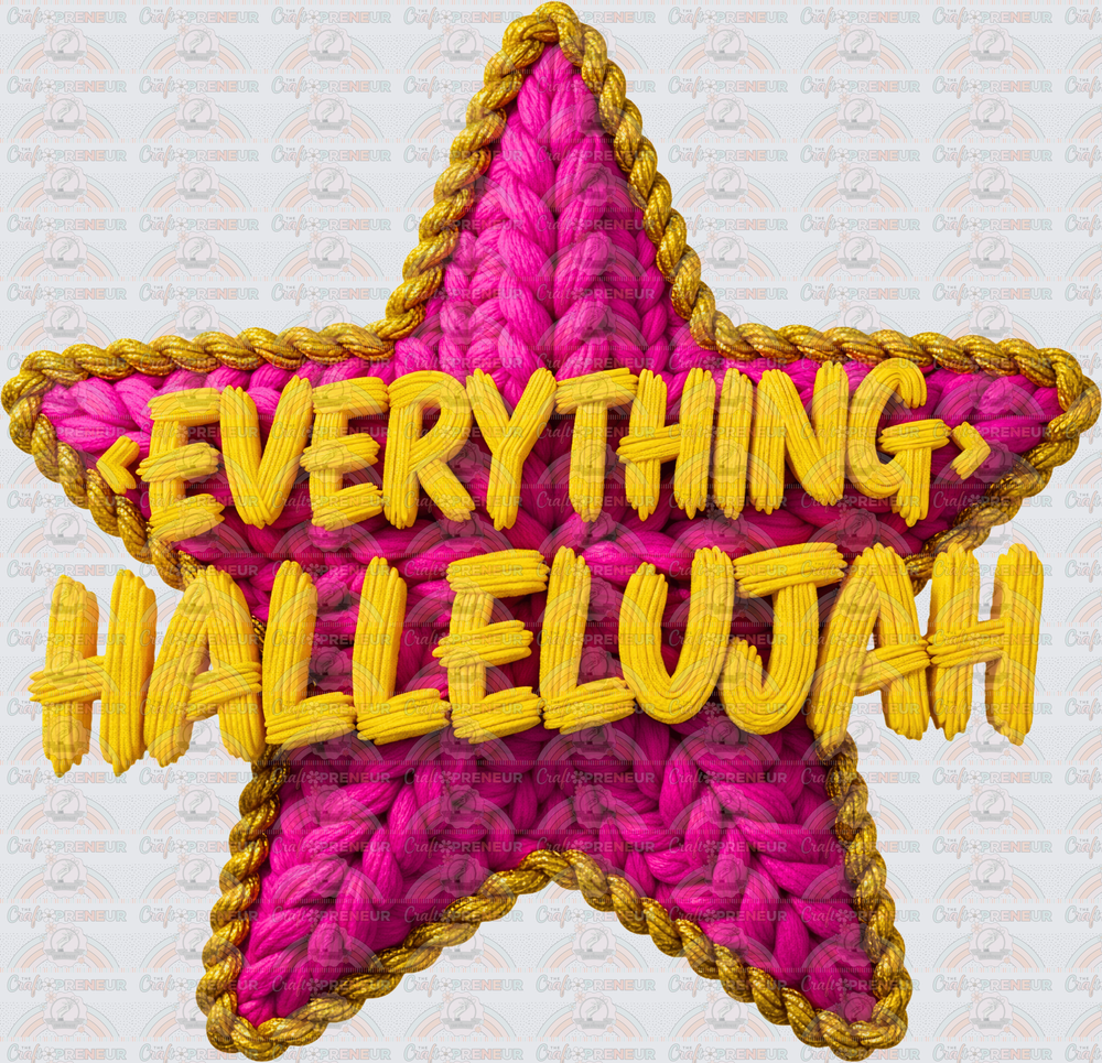 Faith_Faux Yarn_Everything Hallelujah_Faux Crochet_Hyper Realistic_Star
