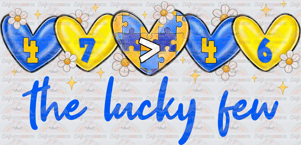 002_Causes_Down Syndrome_Awareness_Blue and Yellow_March Causes_Chromosomes_THe Lucky Few_47 Chromosomes