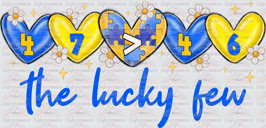 002_Causes_Down Syndrome_Awareness_Blue and Yellow_March Causes_Chromosomes_THe Lucky Few_47 Chromosomes