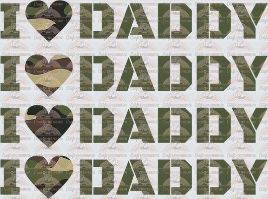 USA_Military_Military Dad_Deployment_Camo_Kids_Youth_I Love Daddy_Military Family
