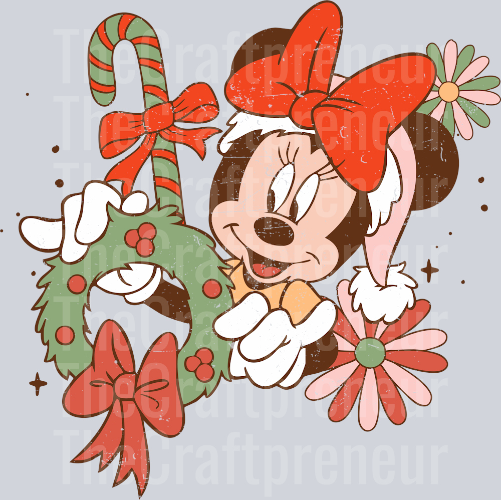 M&M Christmas Retro Front & Back (Front) DTF Transfer