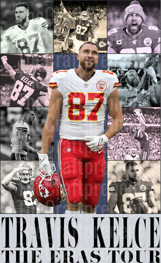 TS Travis Kelce Eras Concert Tee DTF Transfer