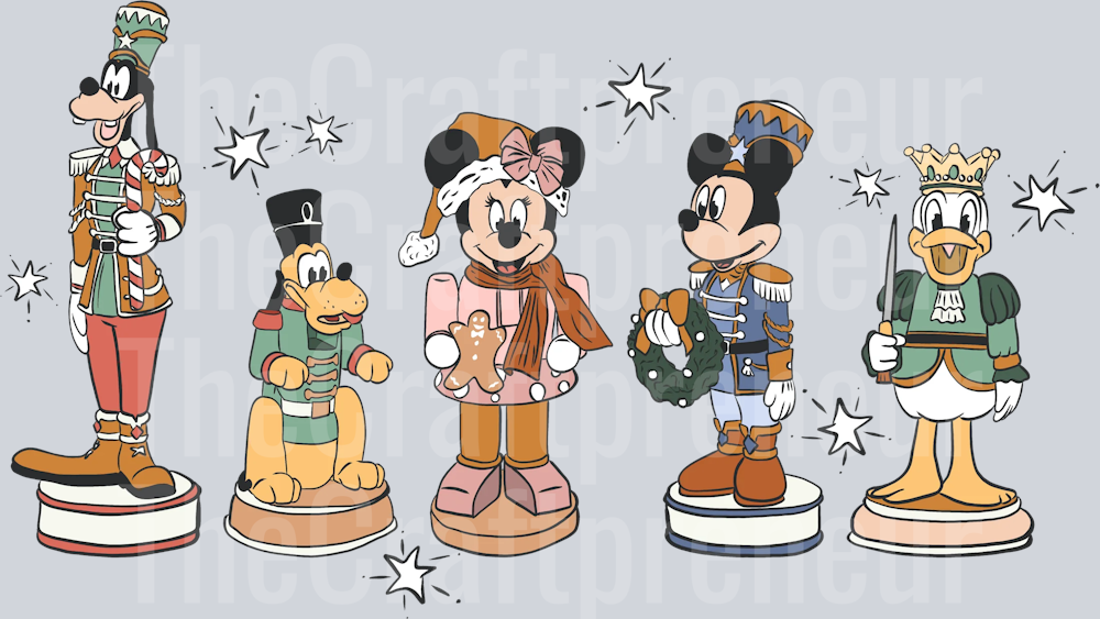 Mouse and Friends Nutcracker DTF Transfer