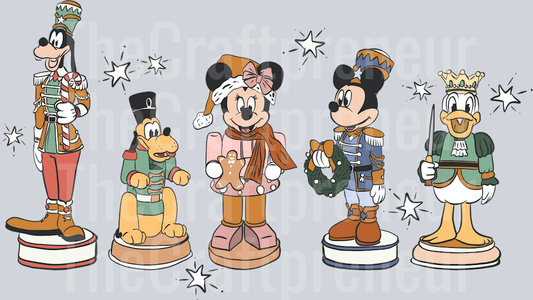 Mouse and Friends Nutcracker DTF Transfer