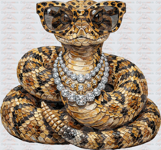 Animals_Reptiles_Glam_Diamond Necklack_Faux Paint_SunniesSnake_Rattlesnake_Reptiles