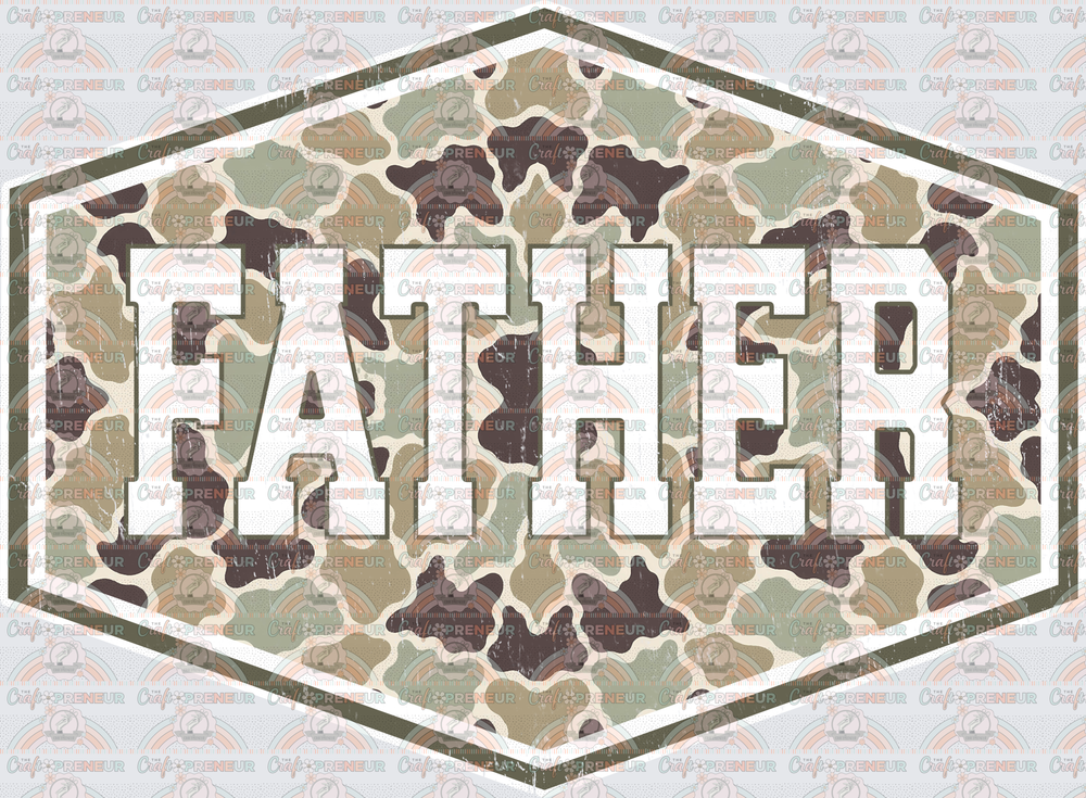 002_Dad_Fathers Day_Badge_Camo_Grandparent_Grandfather_Father 1