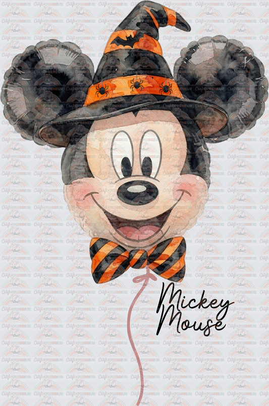 002_Disney_Halloween_Mickey and Friends_Mickedy Balloon_Watercolor_Mickey Mouse