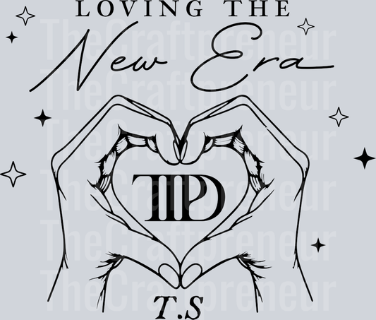 TS Loving the New Era Heart Hands DTF Transfer