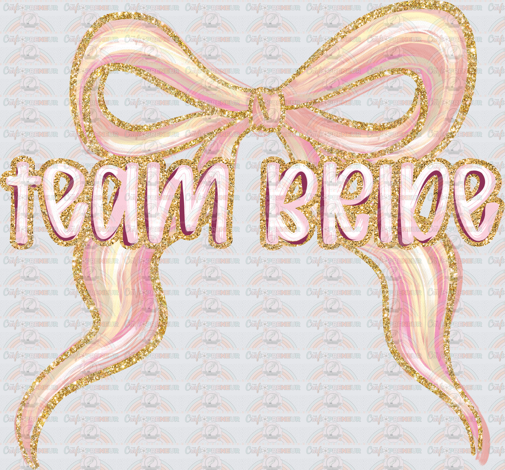 002_Family_Wedding_Faux Glitter Coquette Bow Set_Brushstroke_Bridal Party_Team Bride