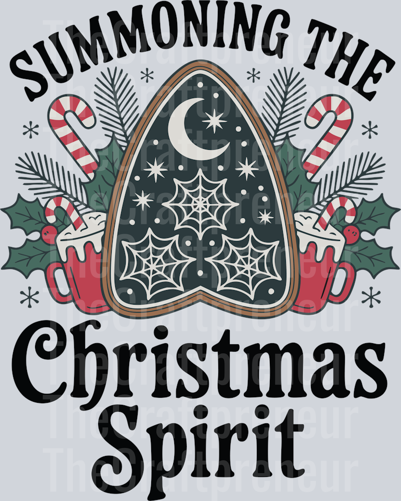 Christmas Ouiji Board DTF Transfer (Black)
