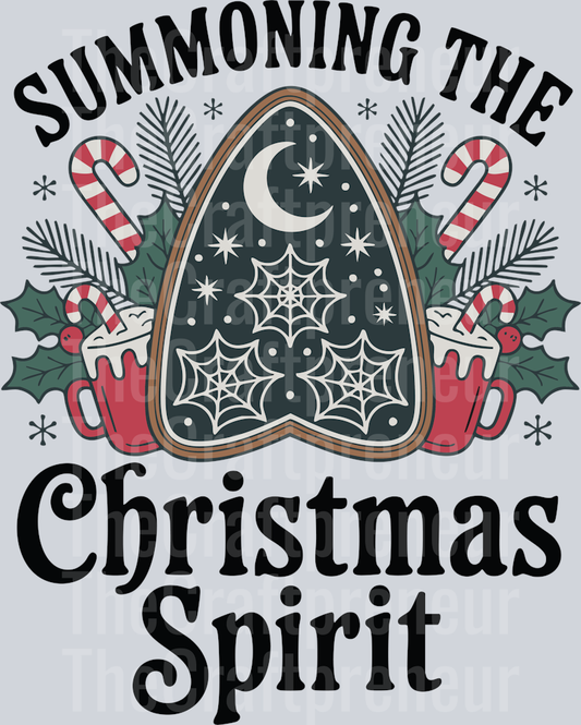 Christmas Ouiji Board DTF Transfer (Black)