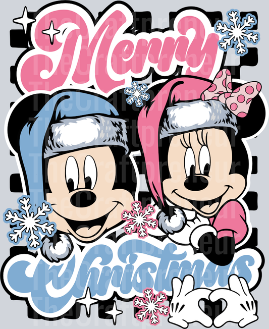 M&M Christmas Winter Front & Back (Back) DTF Transfer