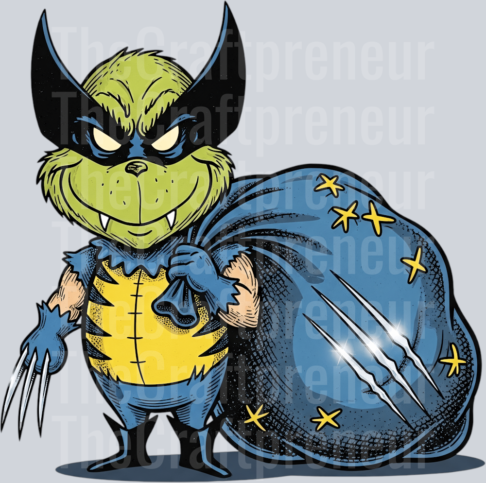 Wolverine & The Grinch Superhero DTF Transfer