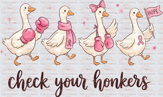 Causes_Breast Cancer Awareness_Goose_Check Your Honkers_Sarcasm