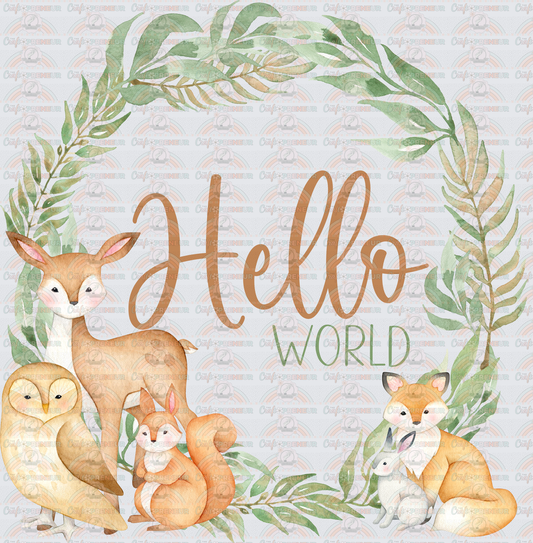 002_Family_Infant_Milestones_Woodland Cute Milestones_Deer_Fox_Squiirrel_Hello World