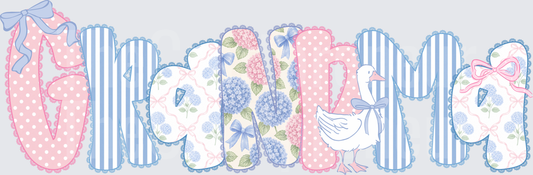 002_Family_Name Set_Mama_Grandparent_Preppy_Goose_Grannycore_grandma