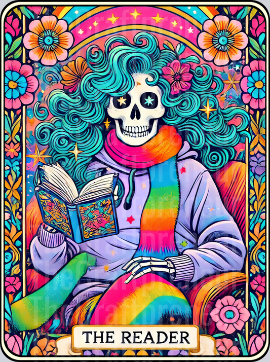 The Reader Bookish Tarot Card DTF Transfer