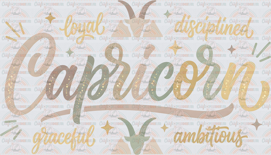002_Zodiac_Astrology_Astrological Signs_Script_Typography_Watercolor_CAPRICORN