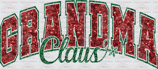 002_XMAS_Varsity_Faux Sequin_Typography_Family_Name Set_Grandma