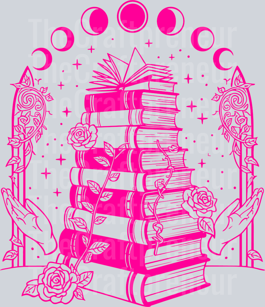 (Set!) Well Read Woman is Dangerous DTF Transfer (Pink/Front)