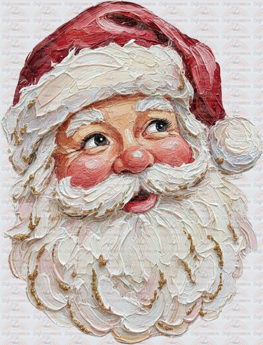 XMAS_Santa_Faux Paint_Boutique Style_Faux Glitter