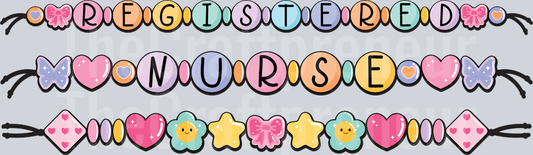 Nurse Bracelets RN DTF Transfer
