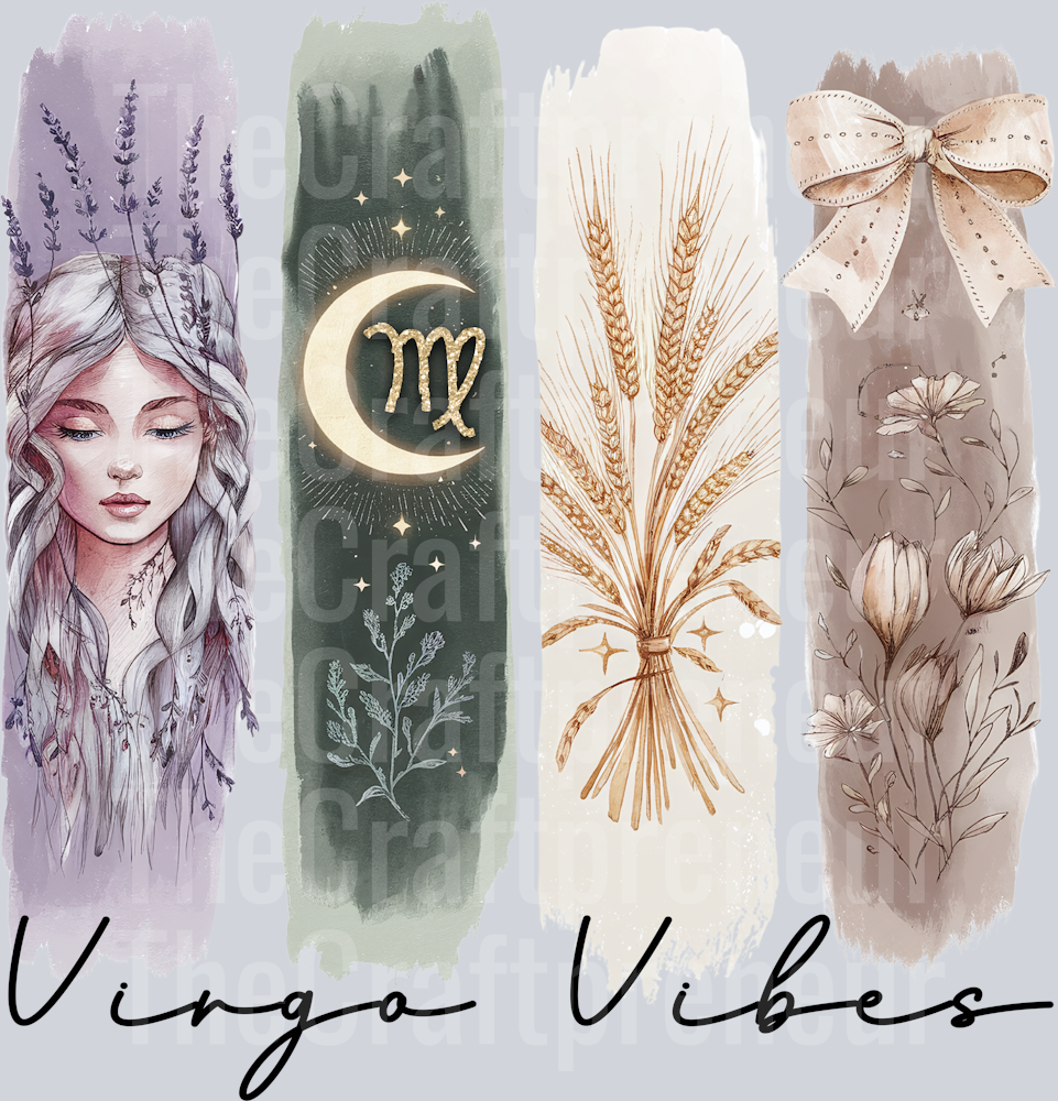 Virgo Boho Zodiac DTF Transfer