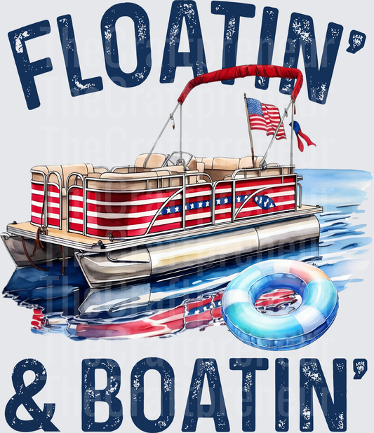001_Summer_Boats_Pontoon_USA_4th of July_Patriotic_Watercolor_Back