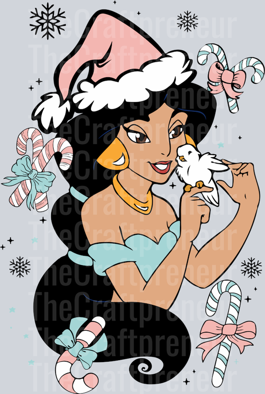 Desert Princess Pink Christmas Front & Back (Front) DTF Transfer