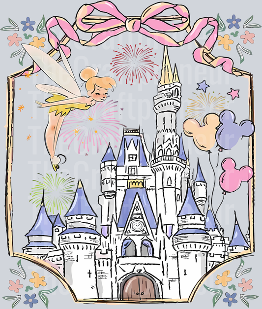 Magic Castle Coquette Bow Girly DTF Transfer