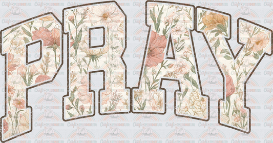 002_Faith_Varsity_Floral_Boho_Bible Verse_Set_Pray_Dark