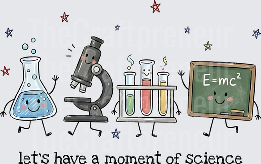 School_Teacher_Science_Science Teacher_Microscope_Beaker_Chalkboard_Test Tubes_Lets Have a Moment of Silence