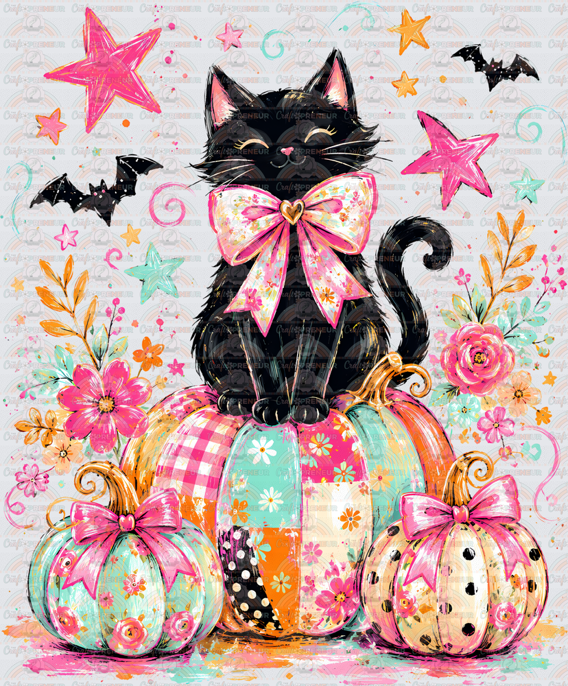 002_Halloween_Preppy LInes_Preppy Bundle_Pastels_Cat Pumpkin Cute