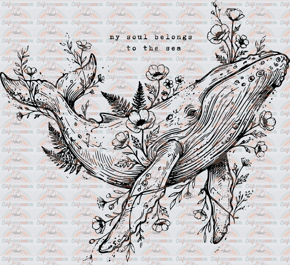Animals_Ocean_Whale_Summer_Whale_Line Art_Florals_Black