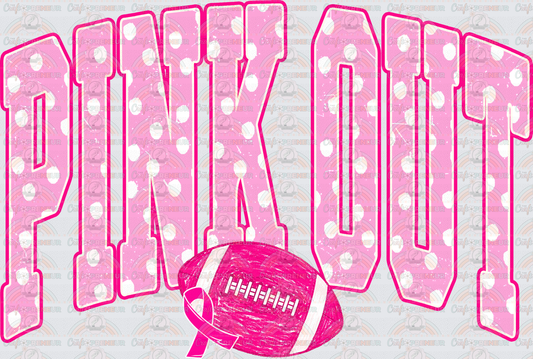 Causes_Breat Cancer Awareness_Football_Pinkout_Polkadot_Varsity_October Causes_Distressed_Preppy_Pink Ribbon_Cheerleading