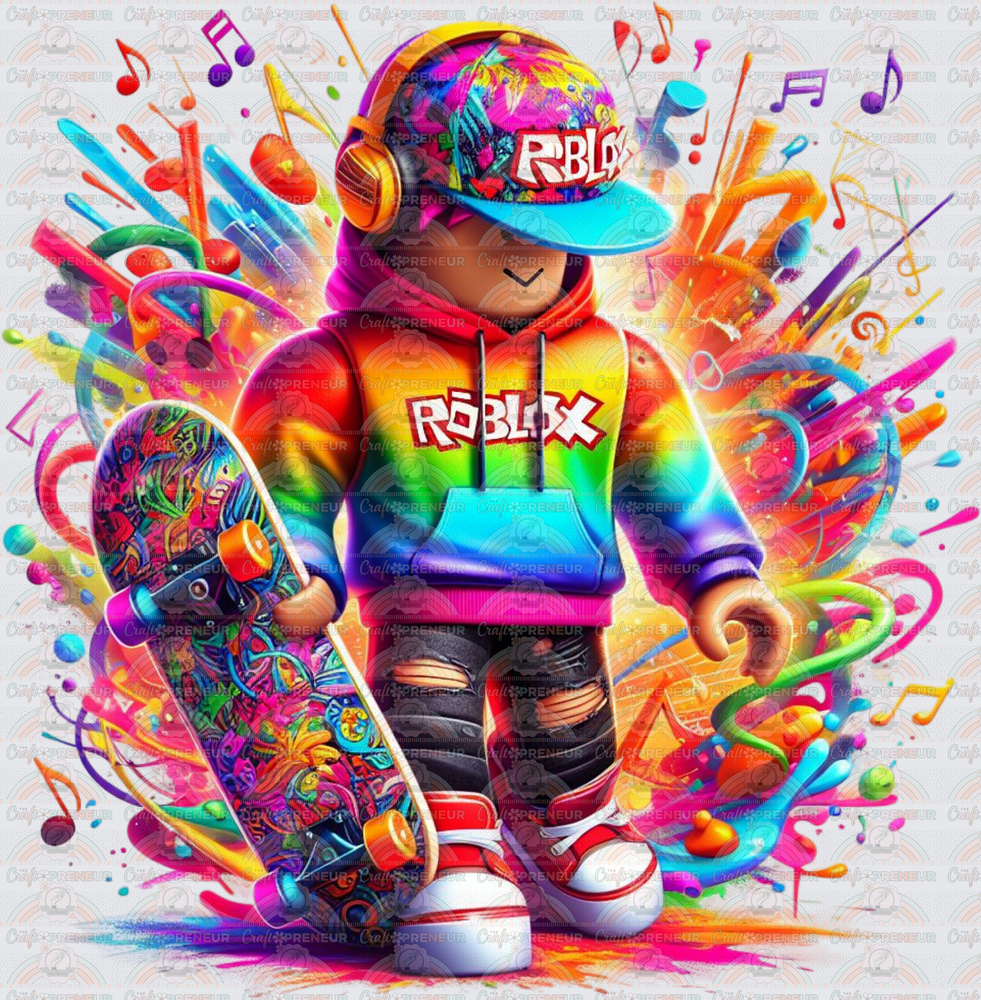 Hobbies_Gaming_Roblox_Spray Paint_Character_Skateboard_Youth