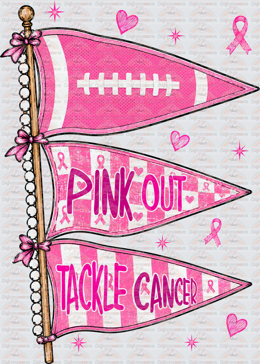 Causes_Cancer_Breast Cancer_BCA_Pink Out_Football_Cheer_Flags_Tackle Cancer_Preppy_October Causes