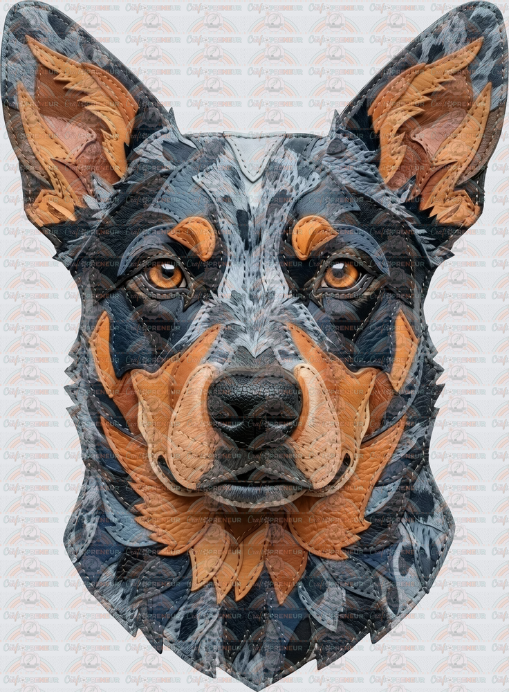 002_Dogs_Breeds_Faux Leather_Faux Embroidery_Hyperrealistic_Blue Heeler