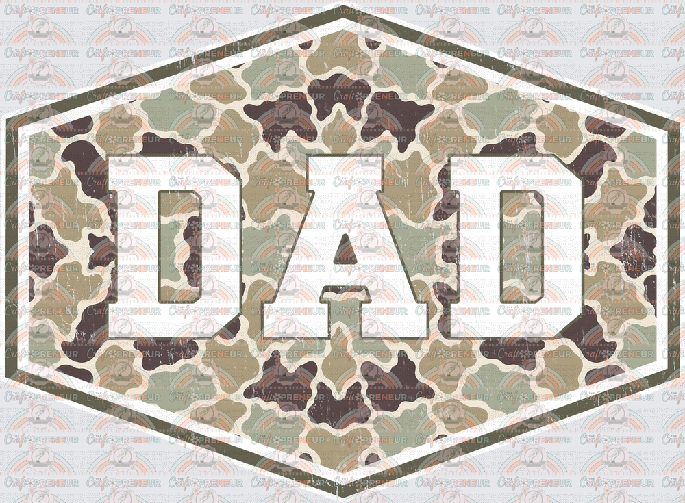 002_Dad_Fathers Day_Badge_Camo_Grandparent_Grandfather_dad camo