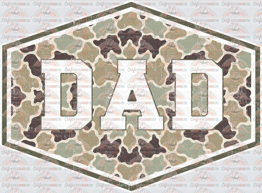 002_Dad_Fathers Day_Badge_Camo_Grandparent_Grandfather_dad camo