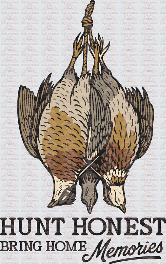 Hobbies_Hunting_Hunt Honest_Bring Home Memories_Pheasant_Pheasant Hunting_Vintage_Country_Black