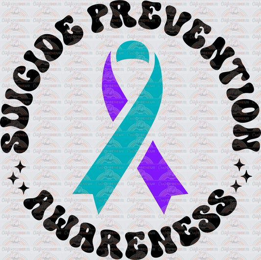 001_Causes_Suicide Prevention Awareness_September Causes_Ribbon_Typography_Purple Teal Ribbon_Front_Ribbon