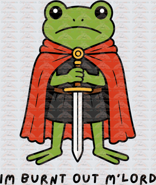 Animals_Frog_Medeivel_M'Lord_My Lord_Sword_Knight_Cape_Rennasaince_Black