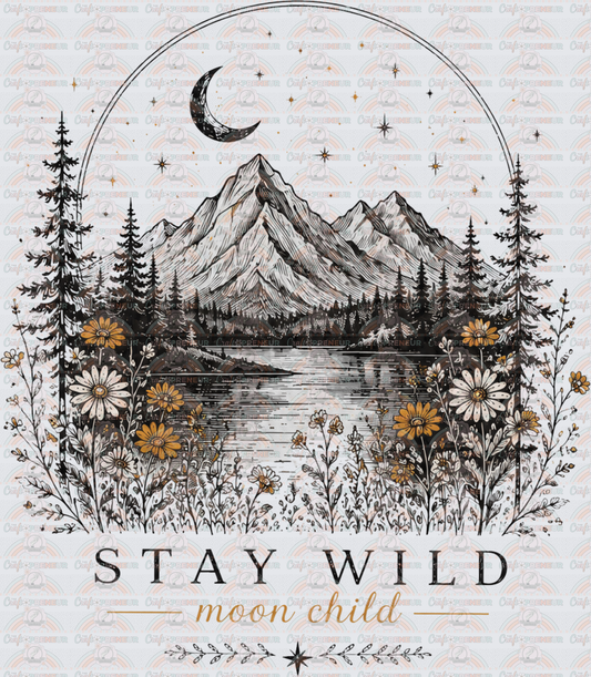 Hobbies_Camping_Hiking_Hippie_Free Spirit_Witchy_Mountains_Stay Wild Moon Child_Minimalist_Wildflowers_River_Nature