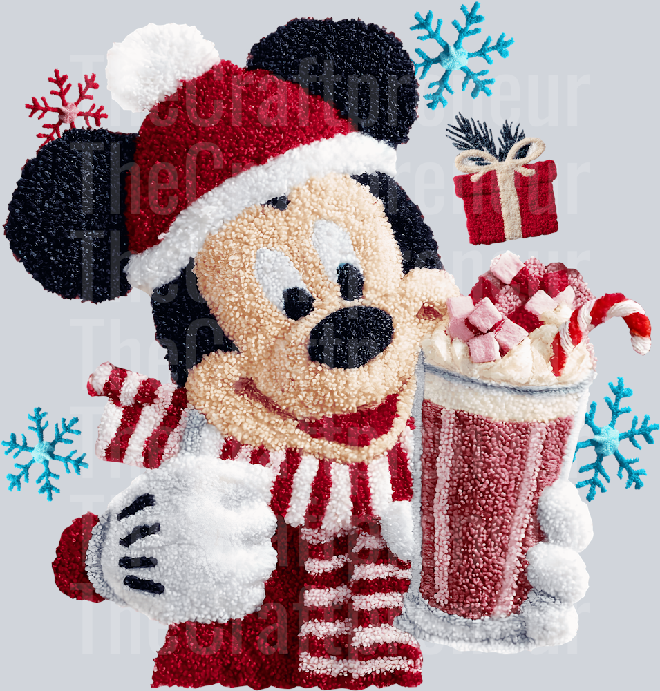 (Set!) Mr. Mouse Christmas Shake DTF Transfer