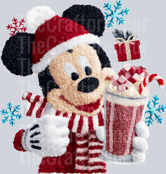 (Set!) Mr. Mouse Christmas Shake DTF Transfer