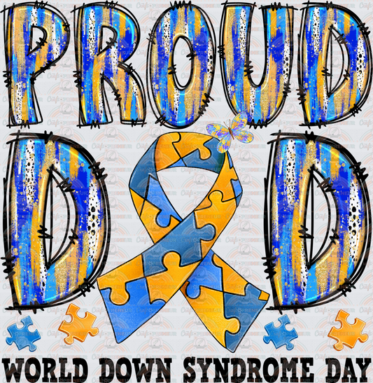 002_Causes_Down Syndrome_Awareness_Blue and Yellow_March Causes_Chromosomes_Proud Dad